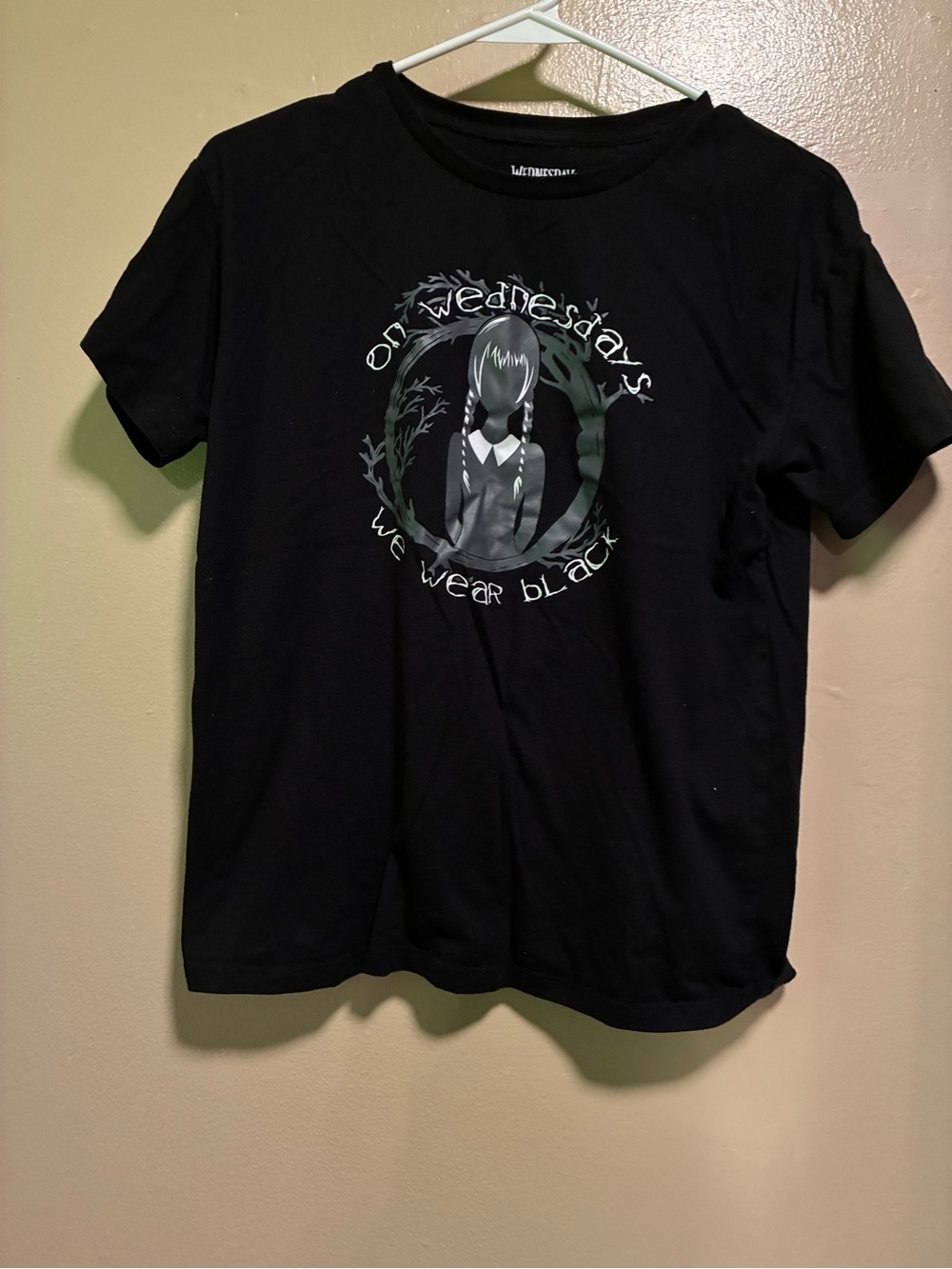 Black Graphic Short-Sleeve Tee - On Wednesdays We Wear Black